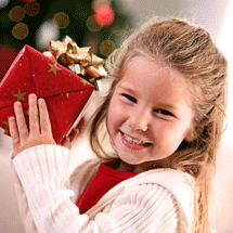 girl with gift